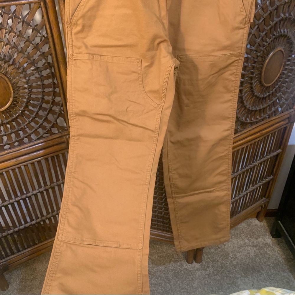 Carhartt Ashland Bib Work Overall Double Knee Rugged Flex Loose Fit - Picture 7 of 16